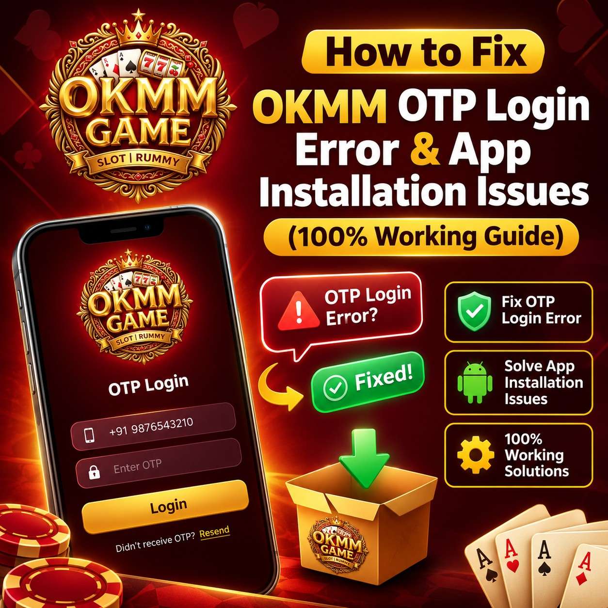 OKMM OTP Login Error